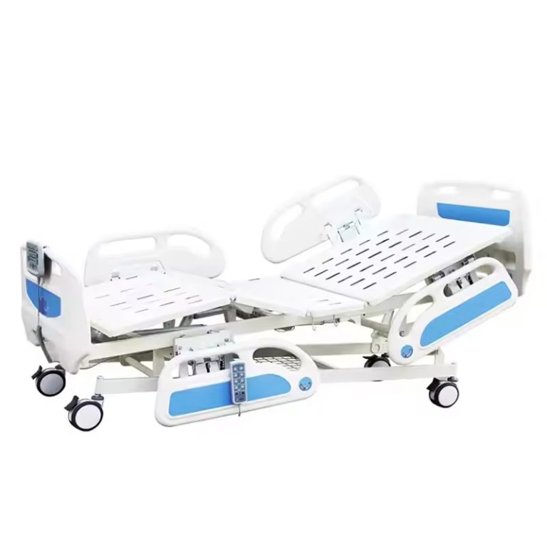 ICU Hospital Bed with ABS Side Rails and Nurse Panel