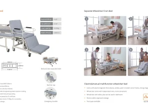 MD-WHEELCHAIR-BED Electric Nursing Bed